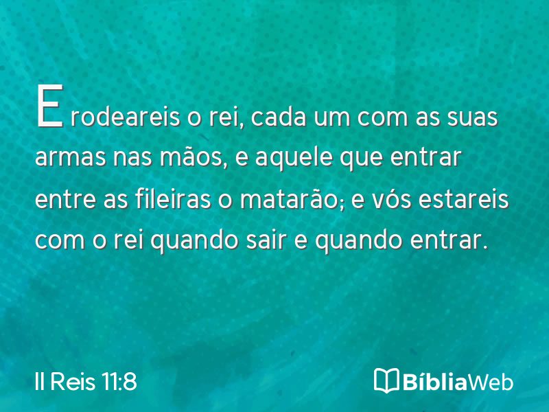 II Reis 11:8 em imagem para compartilhar