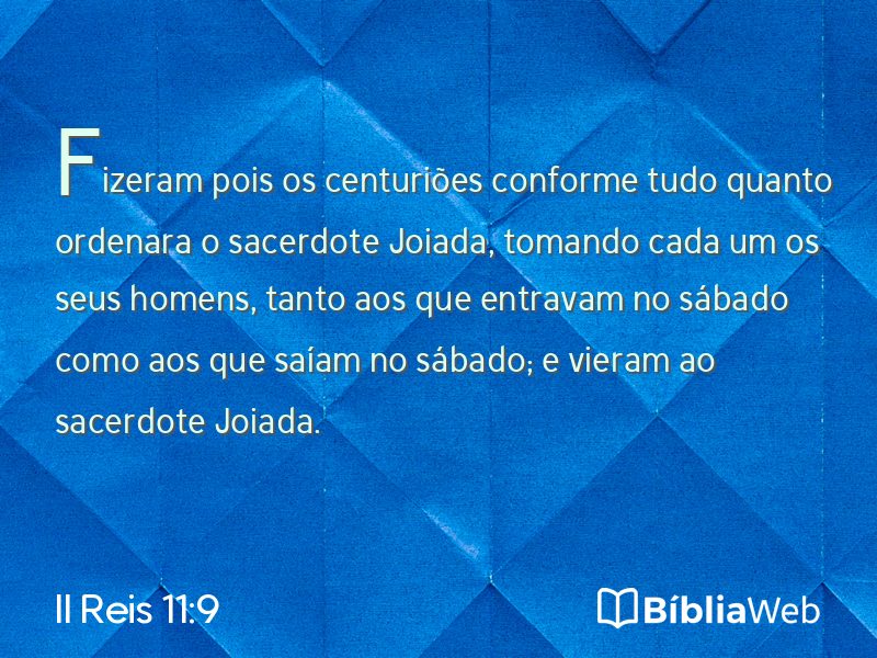 II Reis 11:9 em imagem para compartilhar