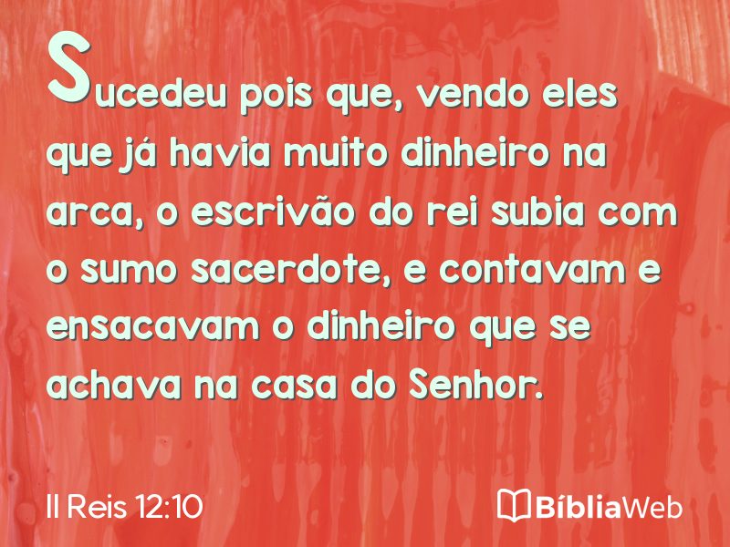 II Reis 12:10 em imagem para compartilhar