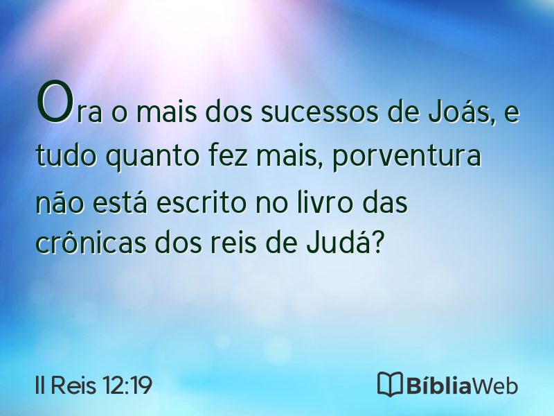 II Reis 12:19 em imagem para compartilhar