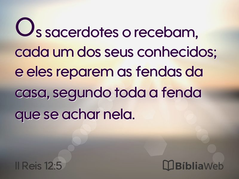 II Reis 12:5 em imagem para compartilhar