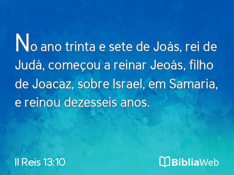 II Reis 13:10 em imagem para compartilhar