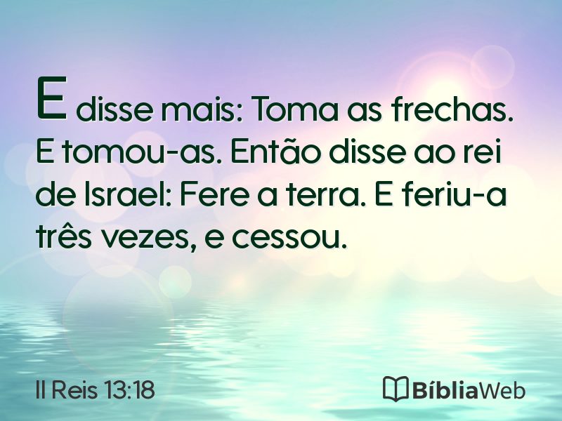 II Reis 13:18 em imagem para compartilhar