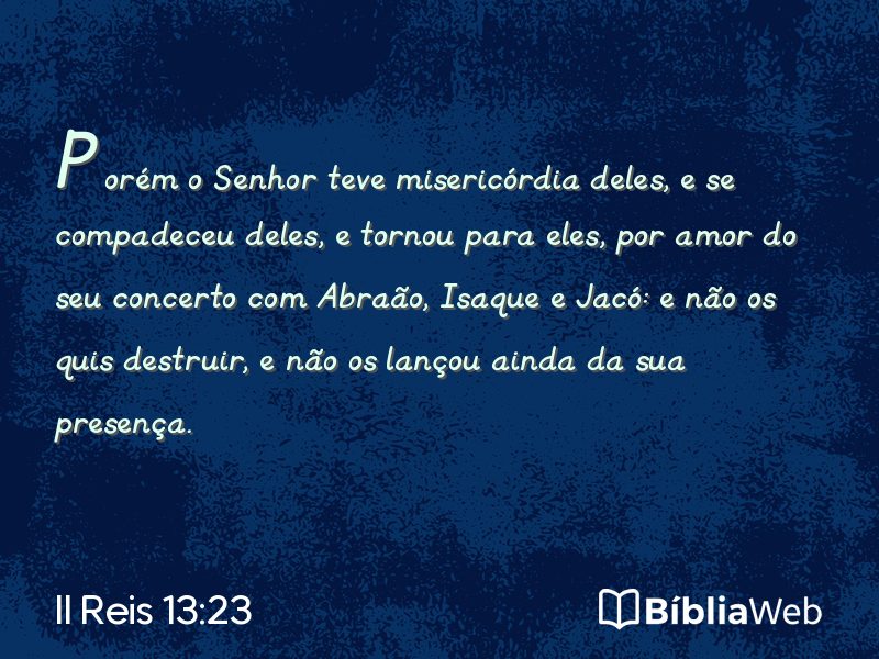 II Reis 13:23 em imagem para compartilhar