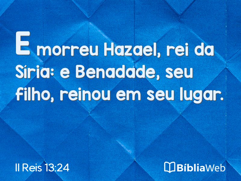 II Reis 13:24 em imagem para compartilhar