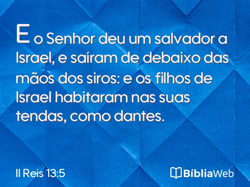 II Reis 13:5 em imagem para compartilhar