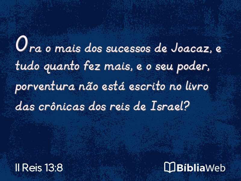 II Reis 13:8 em imagem para compartilhar