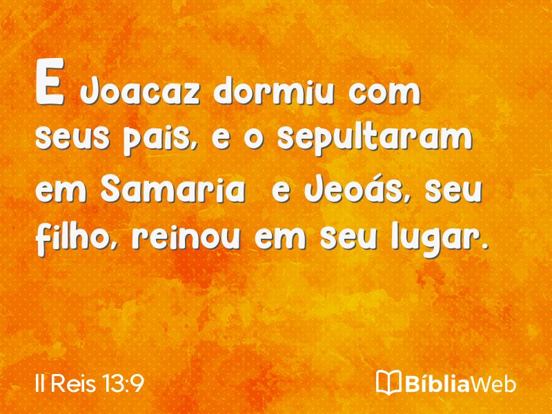 II Reis 13:9 em imagem para compartilhar