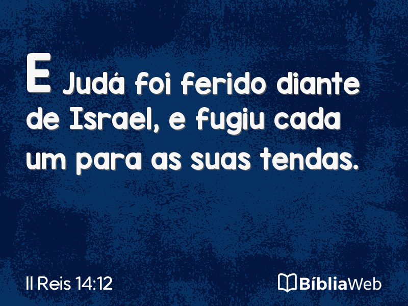 II Reis 14:12 em imagem para compartilhar