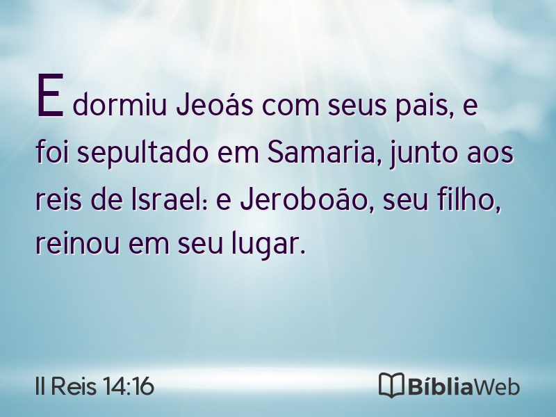 II Reis 14:16 em imagem para compartilhar
