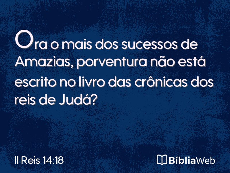 II Reis 14:18 em imagem para compartilhar