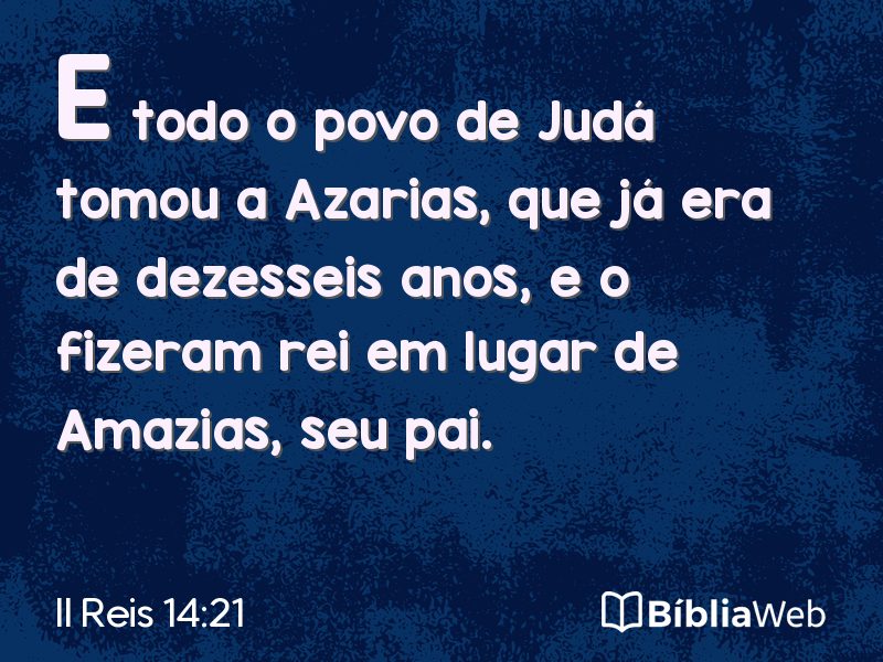 II Reis 14:21 em imagem para compartilhar