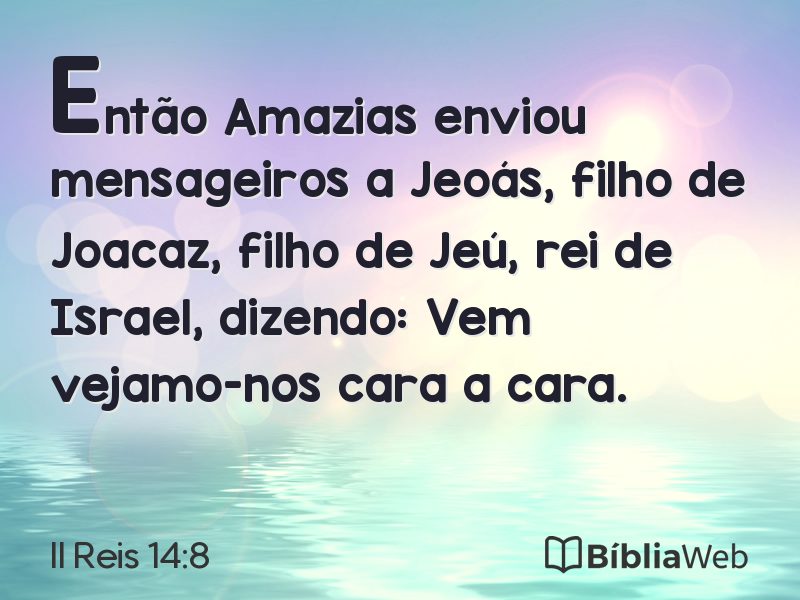 II Reis 14:8 em imagem para compartilhar