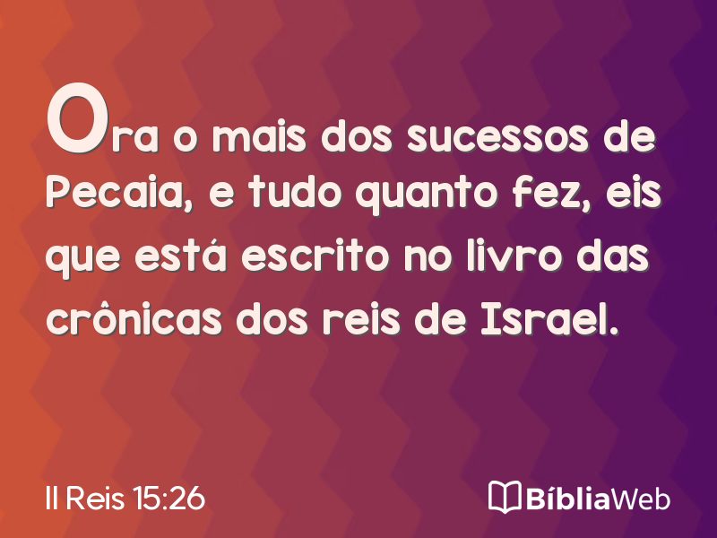 II Reis 15:26 em imagem para compartilhar