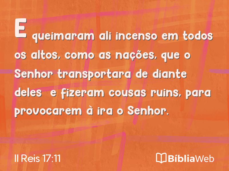 II Reis 17:11 em imagem para compartilhar