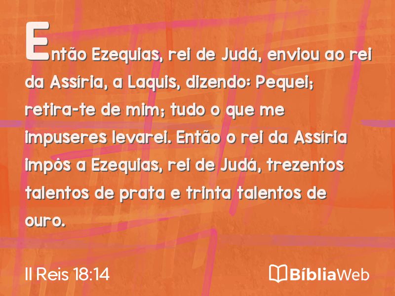 II Reis 18:14 em imagem para compartilhar