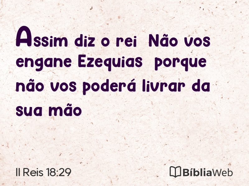 II Reis 18:29 em imagem para compartilhar