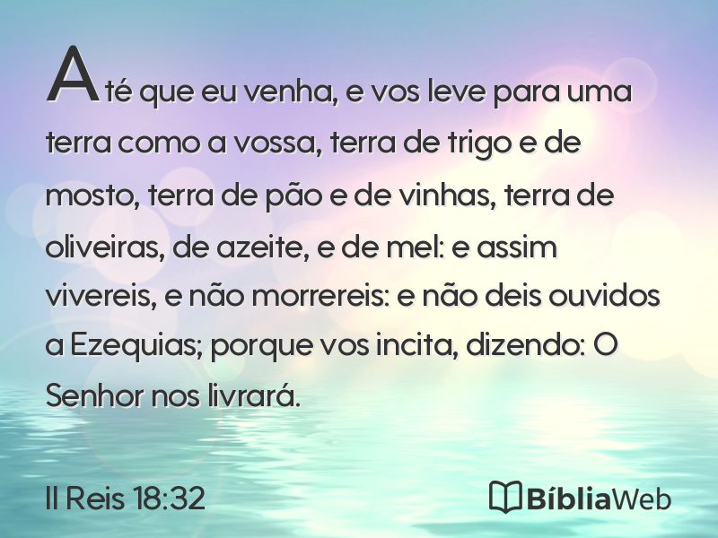 II Reis 18:32 em imagem para compartilhar