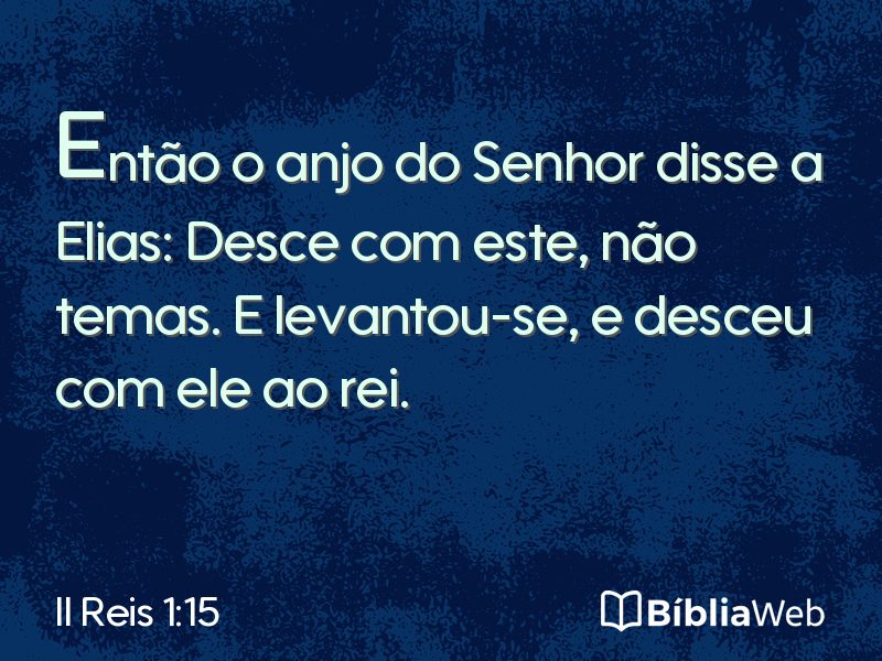 II Reis 1:15 em imagem para compartilhar