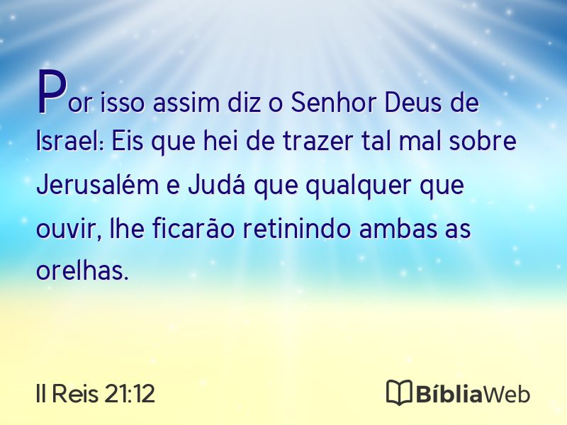 II Reis 21:12 em imagem para compartilhar