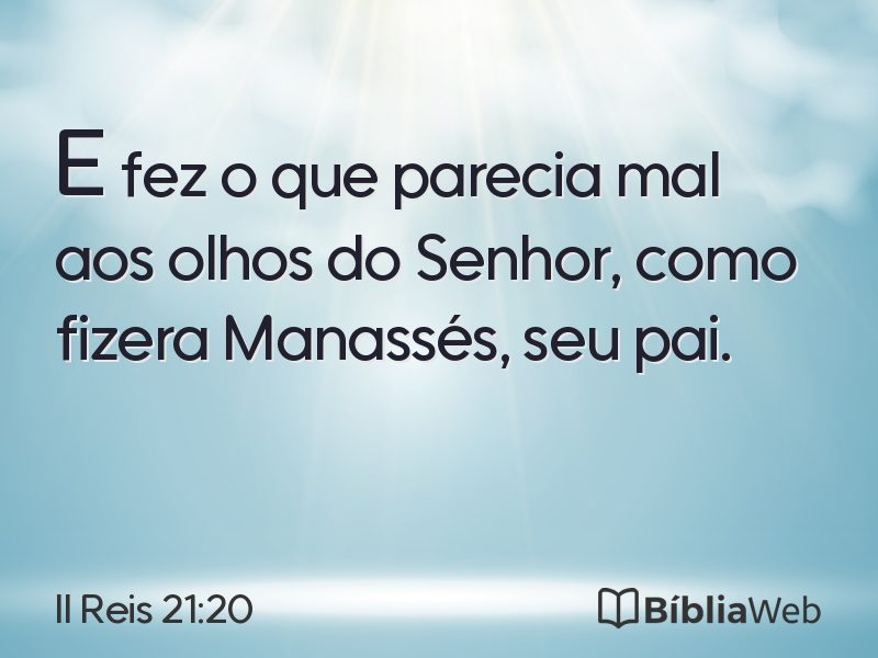 II Reis 21:20 em imagem para compartilhar