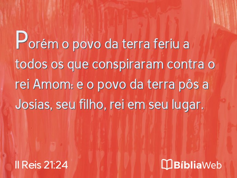 II Reis 21:24 em imagem para compartilhar