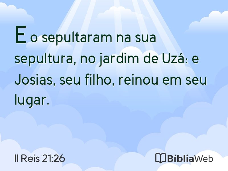 II Reis 21:26 em imagem para compartilhar