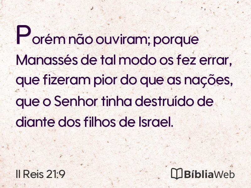 II Reis 21:9 em imagem para compartilhar