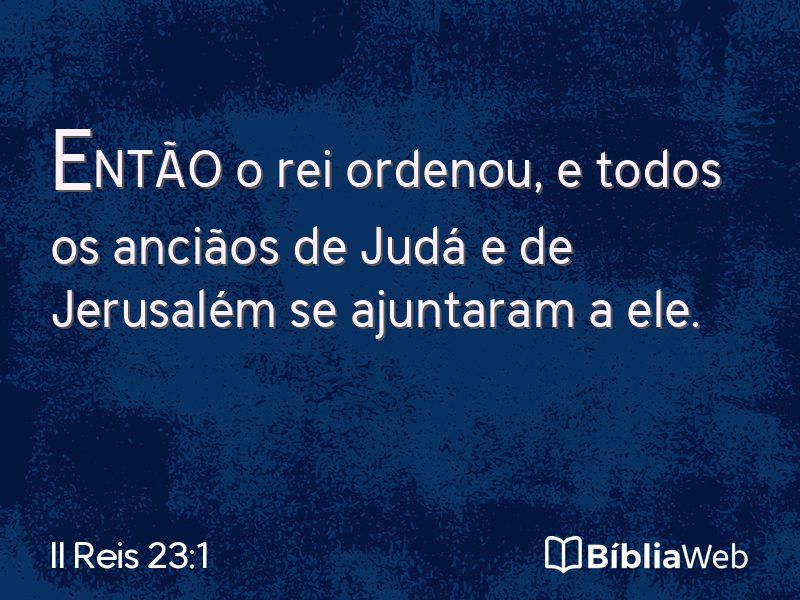 II Reis 23:1 em imagem para compartilhar