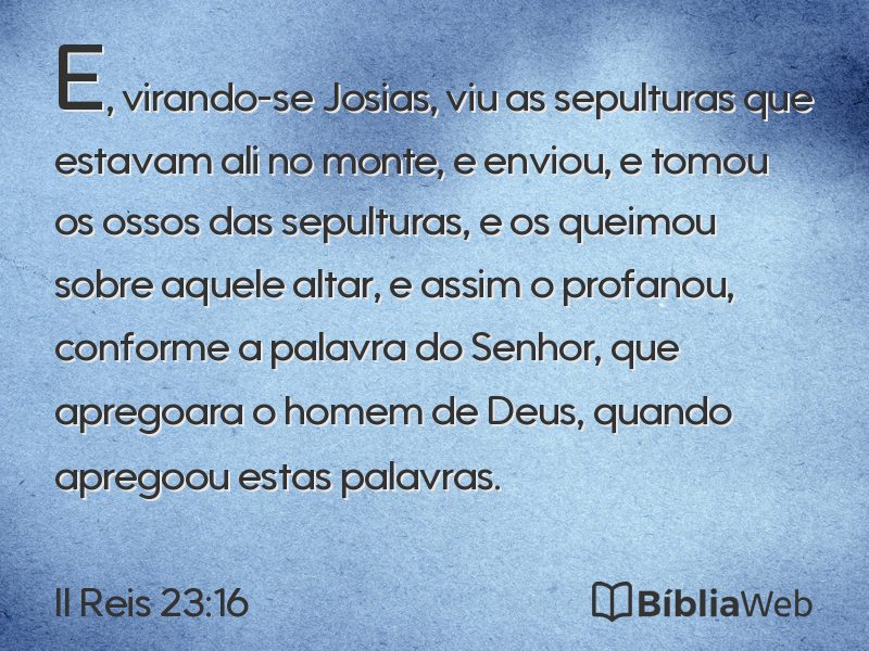 II Reis 23:16 em imagem para compartilhar