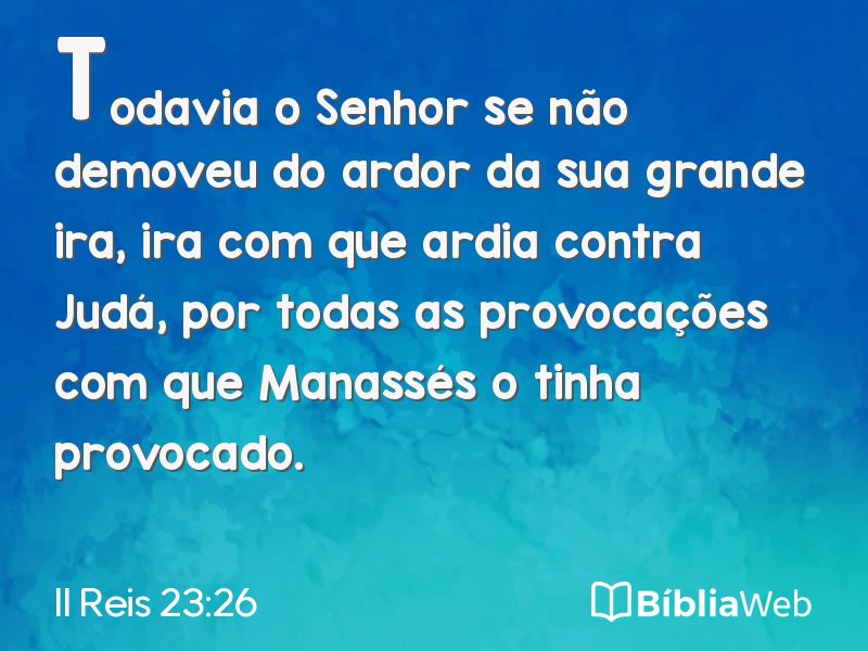II Reis 23:26 em imagem para compartilhar