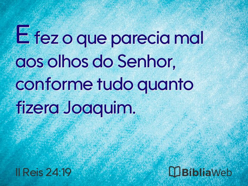II Reis 24:19 em imagem para compartilhar