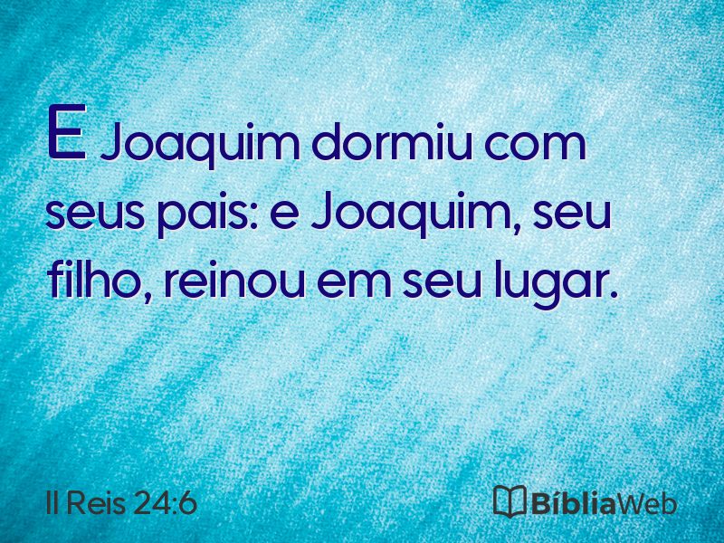 II Reis 24:6 em imagem para compartilhar