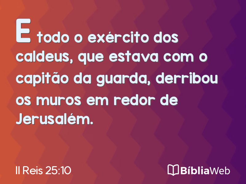 II Reis 25:10 em imagem para compartilhar