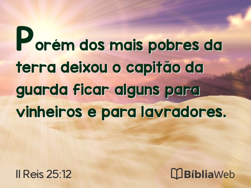 II Reis 25:12 em imagem para compartilhar