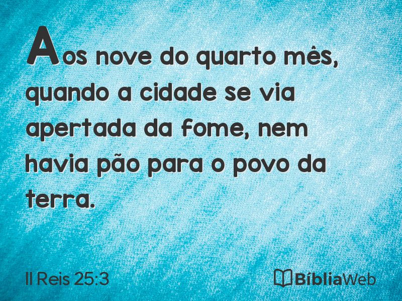 II Reis 25:3 em imagem para compartilhar