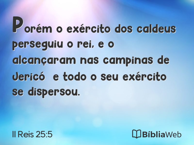 II Reis 25:5 em imagem para compartilhar