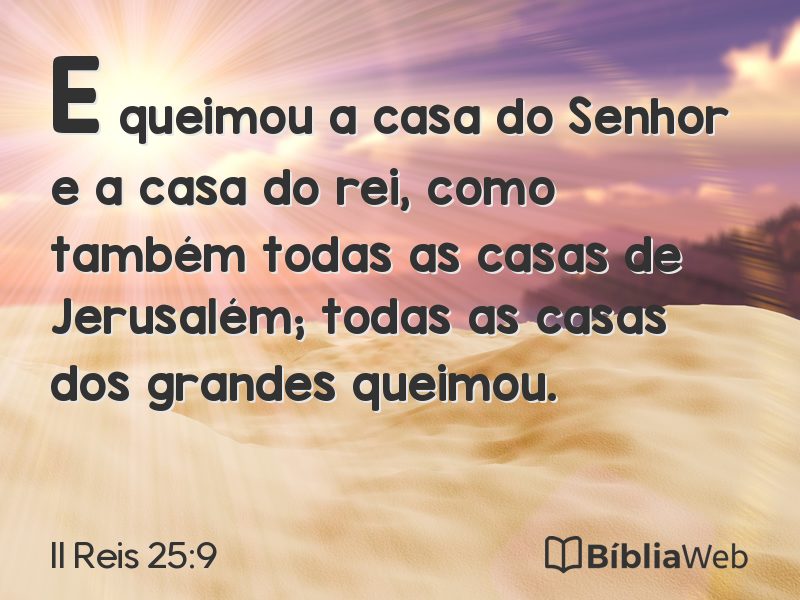 II Reis 25:9 em imagem para compartilhar