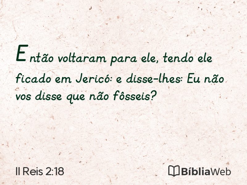 II Reis 2:18 em imagem para compartilhar