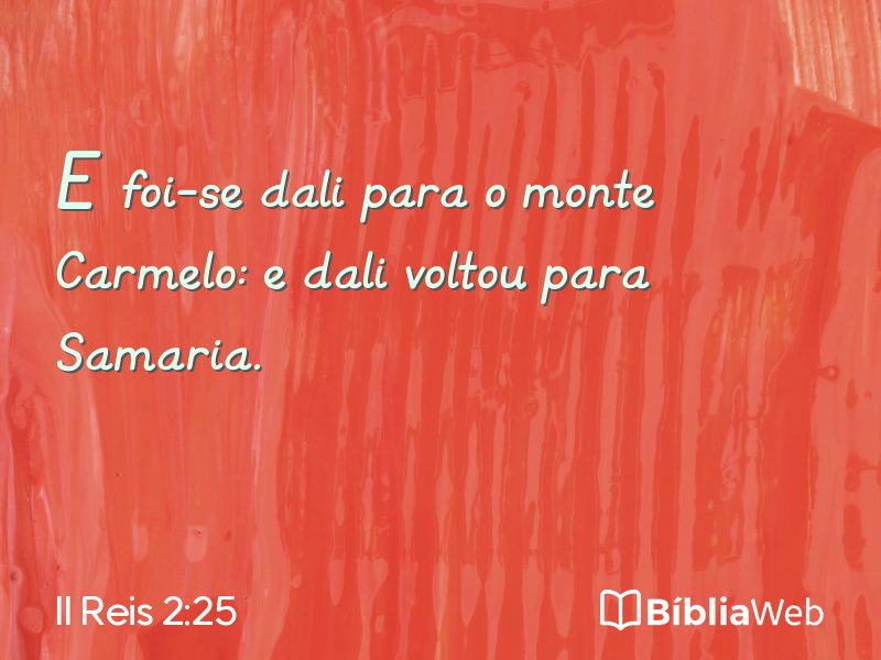 II Reis 2:25 em imagem para compartilhar