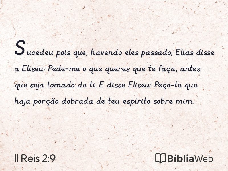 II Reis 2:9 em imagem para compartilhar