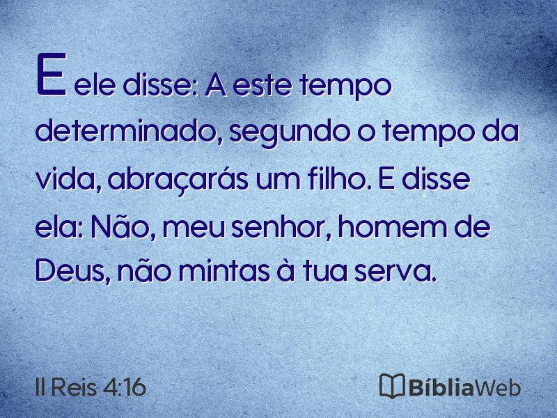 II Reis 4:16 em imagem para compartilhar