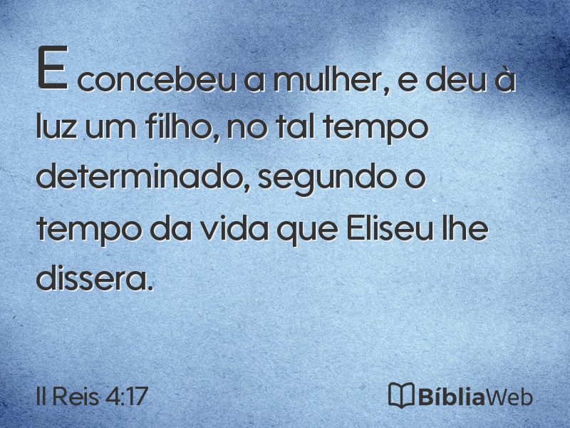 II Reis 4:17 em imagem para compartilhar