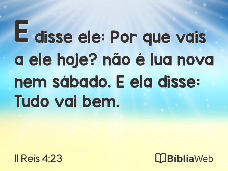 II Reis 4:23 em imagem para compartilhar