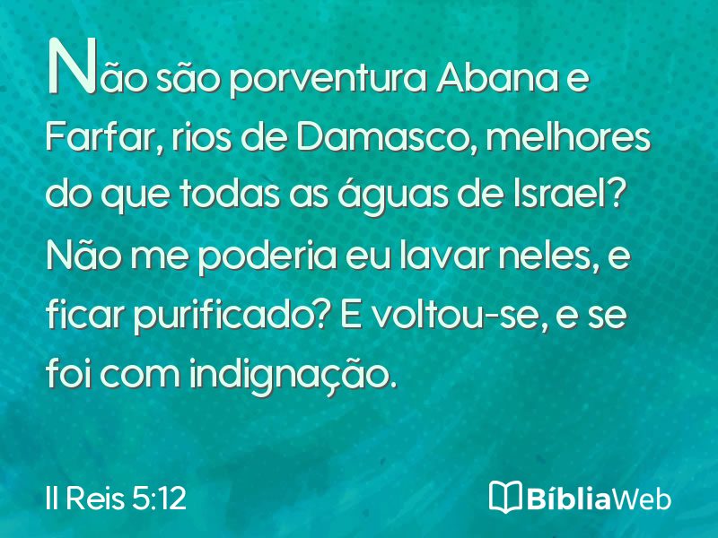 II Reis 5:12 em imagem para compartilhar