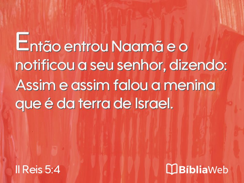II Reis 5:4 em imagem para compartilhar