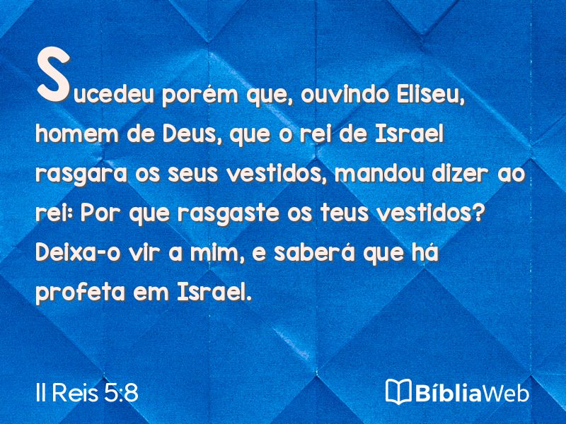 II Reis 5:8 em imagem para compartilhar