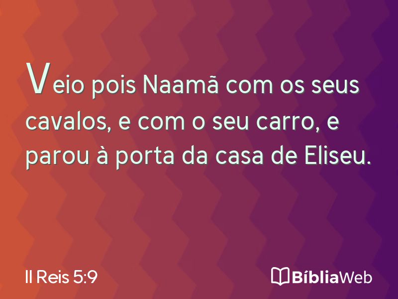 II Reis 5:9 em imagem para compartilhar