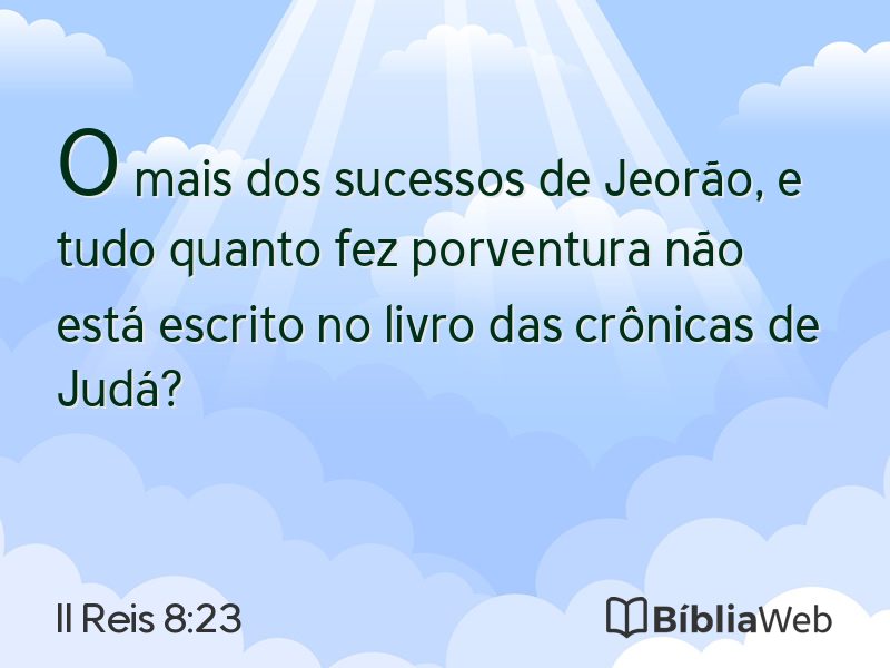 II Reis 8:23 em imagem para compartilhar