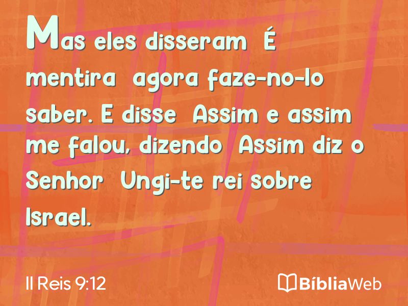 II Reis 9:12 em imagem para compartilhar